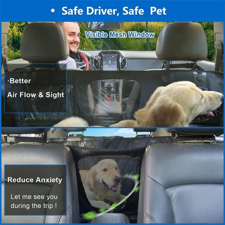 CZD-U-01 137x147cm Car Back Seat Detachable Pet Mat Waterproof Pet Dog Car Hammock