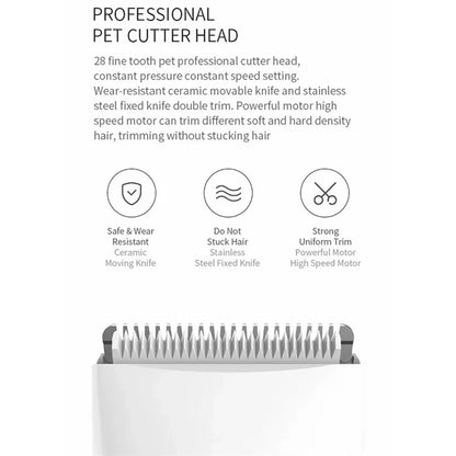 XIAOMI YOUPIN Pawbby MG-HC001 Pet Electric Hair Shaver Rechargeable Dog Grooming Clippers with Lubricant
