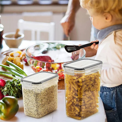 24Pcs / Set Kitchen Sealed Jar Grain Storage Box Refrigerated Odor-Free Transparent PP Fresh-Keeping Box (BPA Free, FDA Certified)