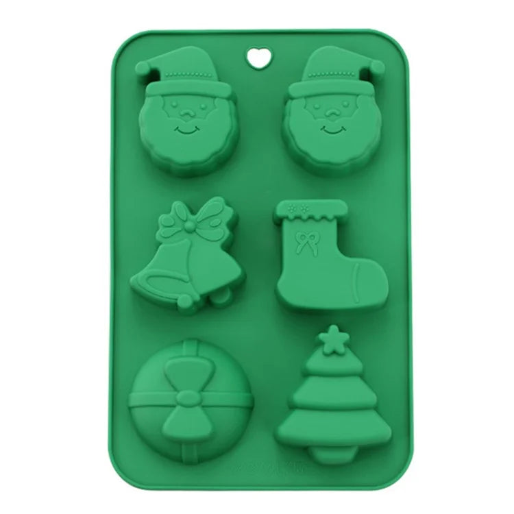 Christmas Silicone Mold Kitchen Chocolate Tray DIY Decoration Cake Baking Tool (No FDA Certificate)