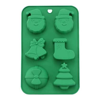 Christmas Silicone Mold Kitchen Chocolate Tray DIY Decoration Cake Baking Tool (No FDA Certificate)