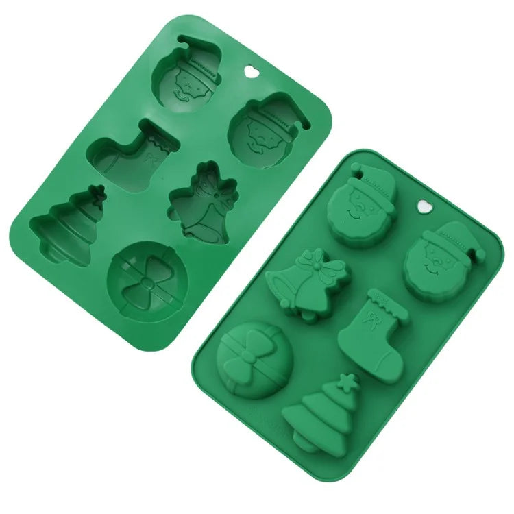 Christmas Silicone Mold Kitchen Chocolate Tray DIY Decoration Cake Baking Tool (No FDA Certificate)