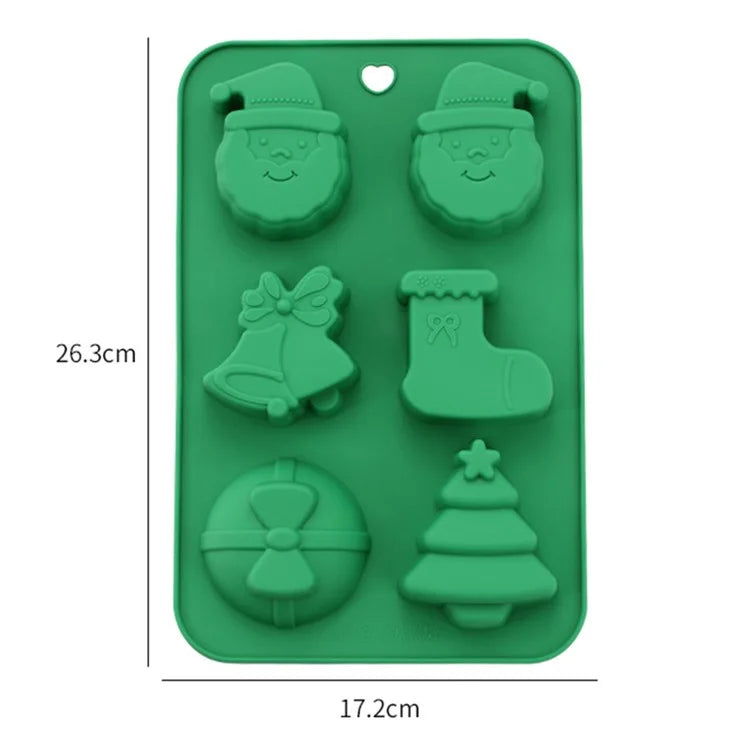 Christmas Silicone Mold Kitchen Chocolate Tray DIY Decoration Cake Baking Tool (No FDA Certificate)