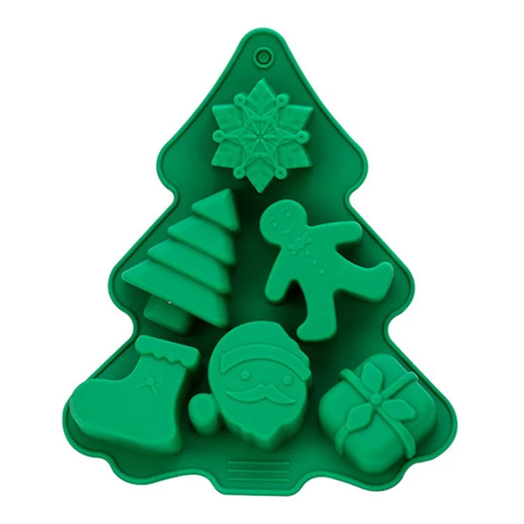 Christmas Silicone Mold Kitchen Chocolate Tray DIY Decoration Cake Baking Tool (No FDA Certificate)