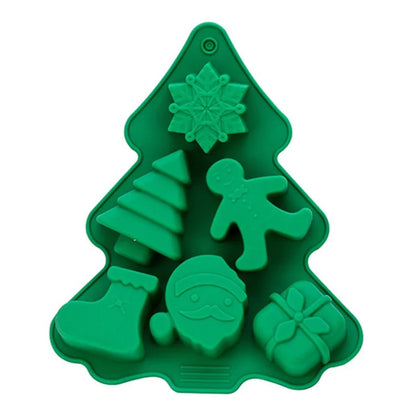 Christmas Silicone Mold Kitchen Chocolate Tray DIY Decoration Cake Baking Tool (No FDA Certificate)