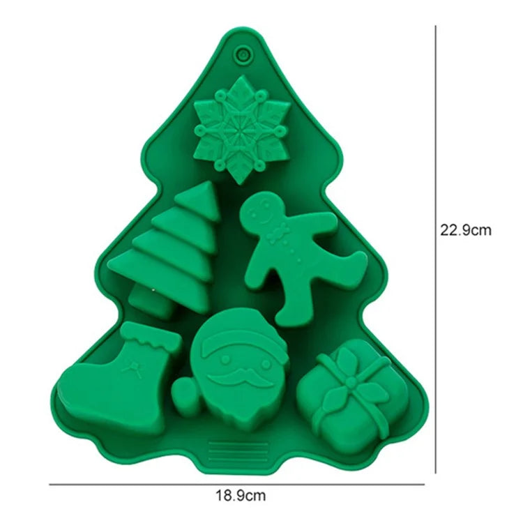 Christmas Silicone Mold Kitchen Chocolate Tray DIY Decoration Cake Baking Tool (No FDA Certificate)