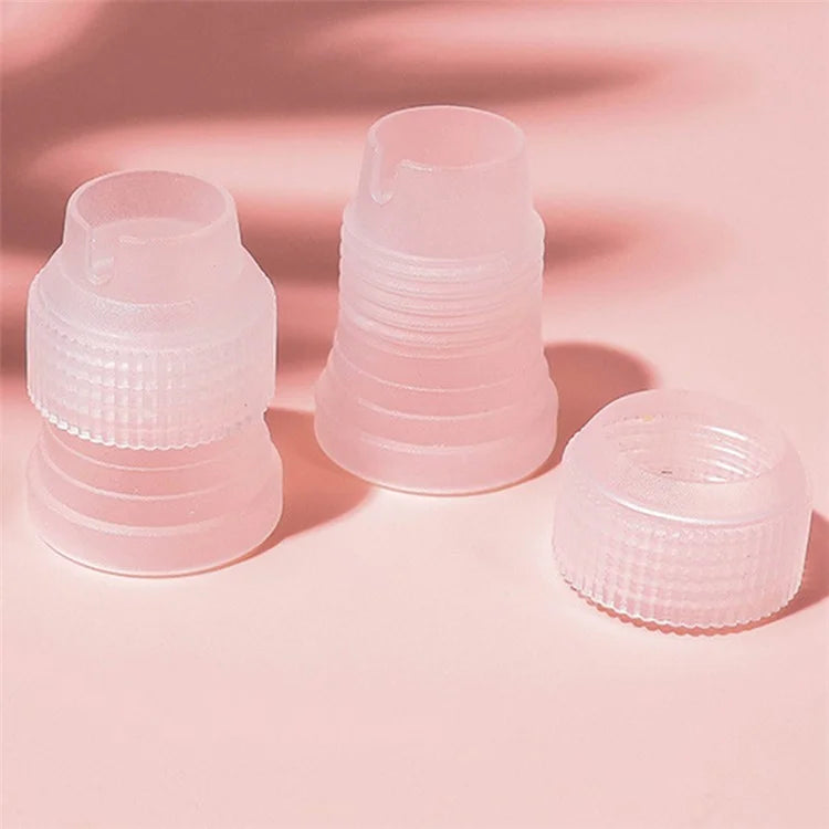 7Pcs / Set Icing Piping Nozzle Puff Cream Injector with Pastry Bag Christmas Cake Decorating Tools (No FDA Certificate)