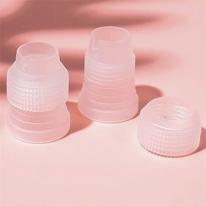 7Pcs / Set Icing Piping Nozzle Puff Cream Injector with Pastry Bag Christmas Cake Decorating Tools (No FDA Certificate)