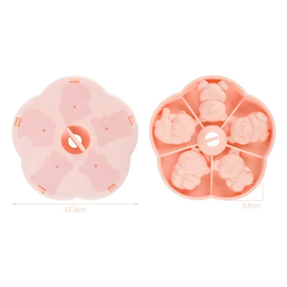 Cute Panda Shape Silicone Baby Food DIY Mold Steamed Cake Maker (No FDA)