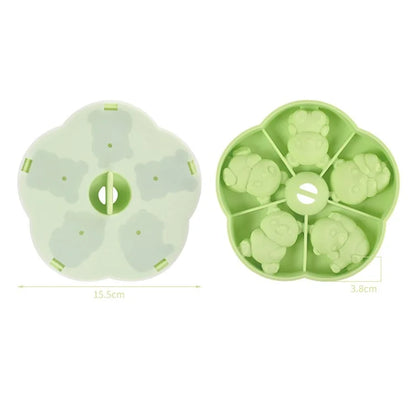Cute Panda Shape Silicone Baby Food DIY Mold Steamed Cake Maker (No FDA)