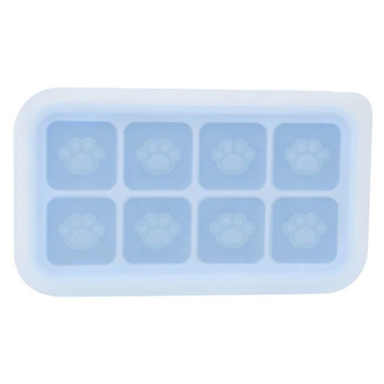 8 Grids Cat Paw Silicone Ice Mold Kitchen Baby Food DIY Maker (No FDA)
