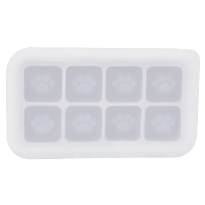 8 Grids Cat Paw Silicone Ice Mold Kitchen Baby Food DIY Maker (No FDA)