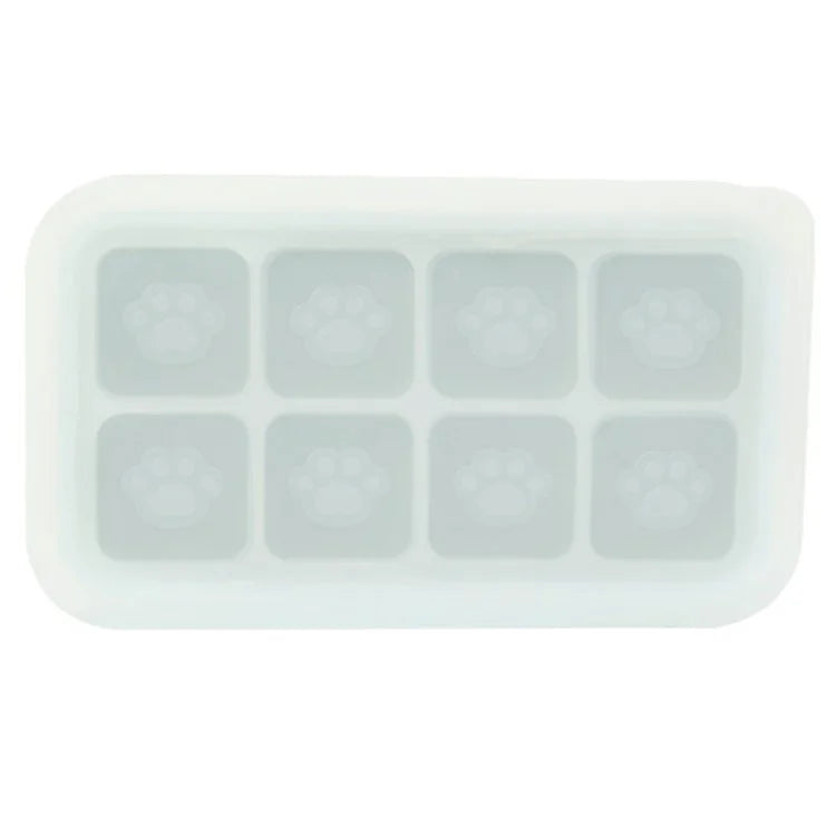 8 Grids Cat Paw Silicone Ice Mold Kitchen Baby Food DIY Maker (No FDA)