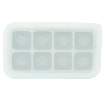 8 Grids Cat Paw Silicone Ice Mold Kitchen Baby Food DIY Maker (No FDA)