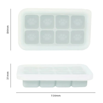 8 Grids Cat Paw Silicone Ice Mold Kitchen Baby Food DIY Maker (No FDA)