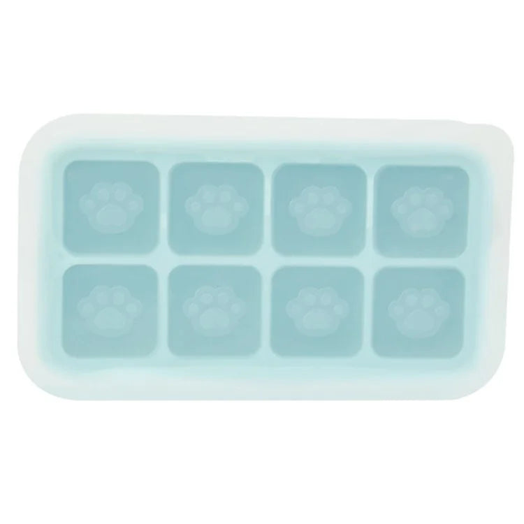8 Grids Cat Paw Silicone Ice Mold Kitchen Baby Food DIY Maker (No FDA)