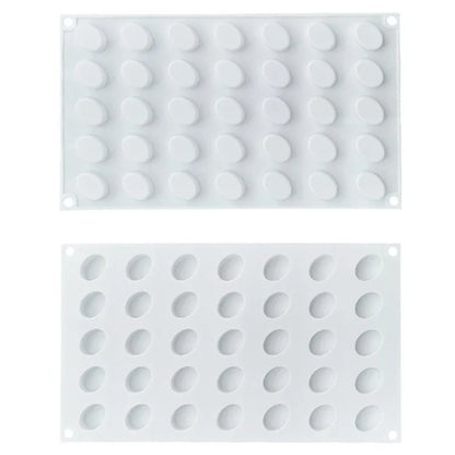 35 Grids Silicone Mold French Mousse Cake Mooncake DIY Baking Tool (BPA Free, No FDA Certificate)