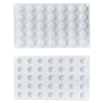 35 Grids Silicone Mold DIY Baking Pudding Mousse Cake Mold Kitchen Tool (BPA Free, No FDA Certificate)