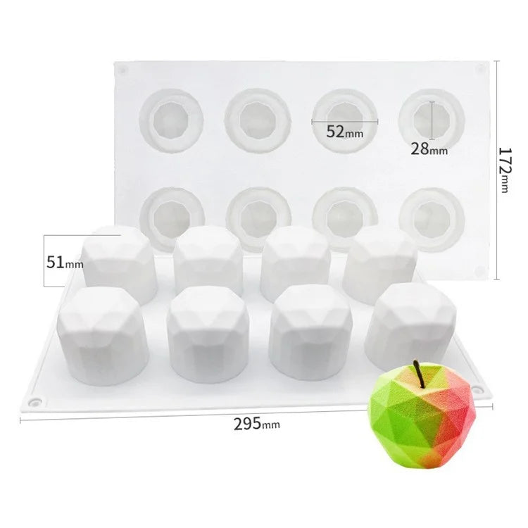 Fruit Shape Mousse Cake Silicone Mold Cute Dessert Making Mold (No FDA, BPA Free)