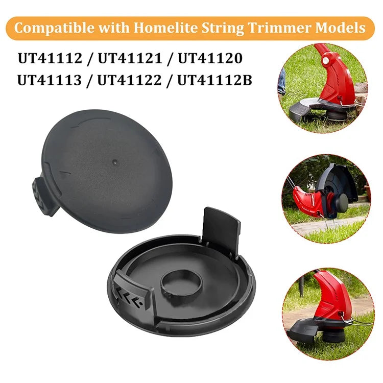 3Pcs Spool Cap for Homelite UT41112 / UT41121 / UT41120 Lawn Mower Replacement Part, AC41HCA