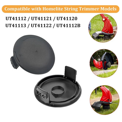 3Pcs Spool Cap for Homelite UT41112 / UT41121 / UT41120 Lawn Mower Replacement Part, AC41HCA