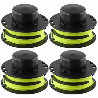 4PCS Replacement Spools for Ryobi Lawn Trimmer Nylon Wire Reels RAC119