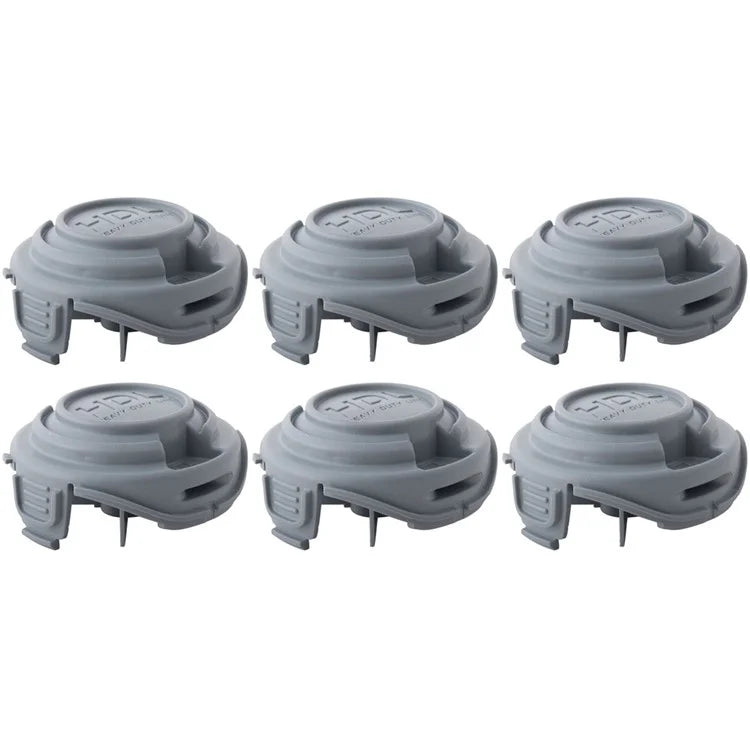6Pcs For Black & Decker STC5433 Type 1 / STC5433PC Type 1 HDL ABS Heavy Duty Line Spool Cap, 90588530