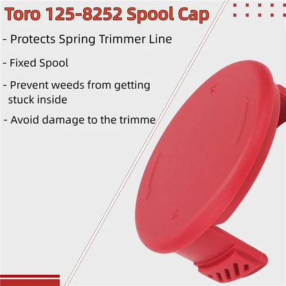 4Pcs Spool Cap for Toro Lawn Mower Replacement ABS Spool Cover, 125-8252