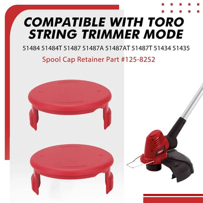 4Pcs Spool Cap for Toro Lawn Mower Replacement ABS Spool Cover, 125-8252