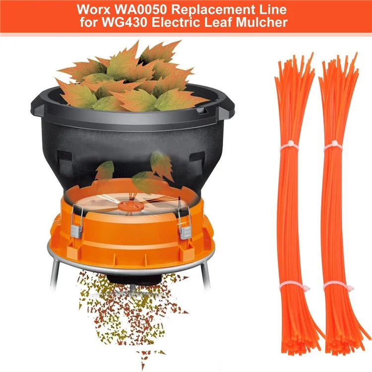 40Pcs for Worx WG430 Electric Leaf Shredder Replacement Trimming Lines, WA0050