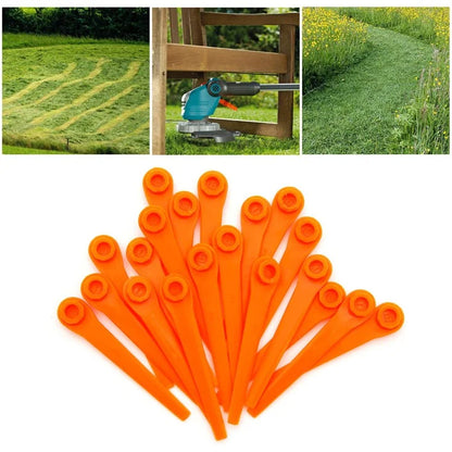 50Pcs for Gardena ABS Cutting Blades Lawn Mower Replacement Parts, 05368-20