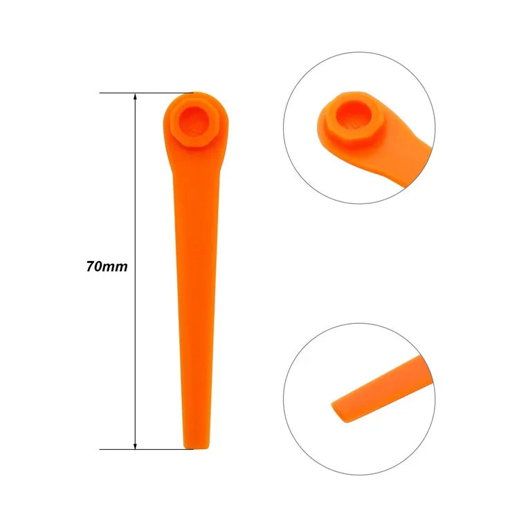 50Pcs for Gardena ABS Cutting Blades Lawn Mower Replacement Parts, 05368-20