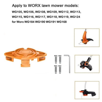 For Worx 10PCS ABS Plastic Cutting Blades + 1PC Replacement Head (EVW-02)