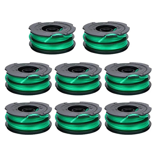 8Pcs Spool for Black & Decker GH1100 / GH1000 Type 4 / Type 3 / Type 2 / Type 1 Lawn Mower Part, DF-080-BKP