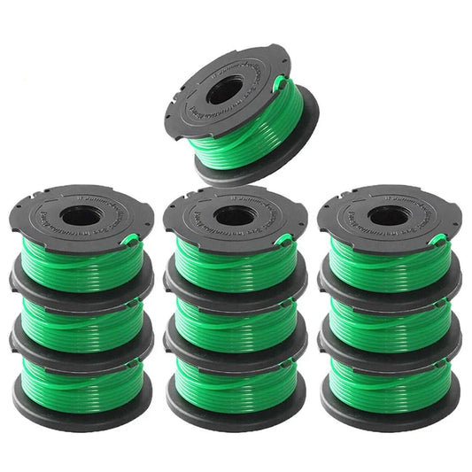 10Pcs Spool for Black & Decker GH3000 / GH3000R / LST540 / LST540B Lawn Mower Part, SF-080-BKP