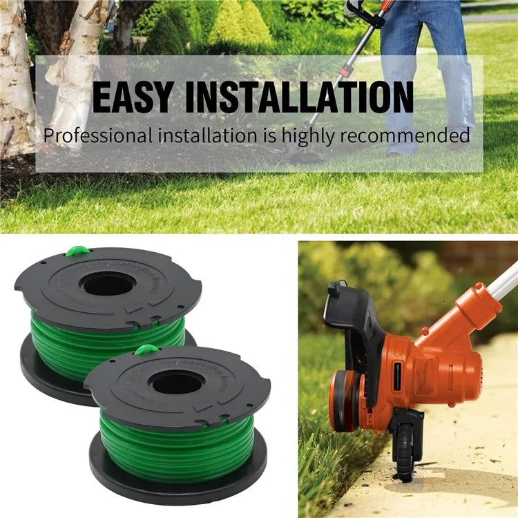 2Pcs Spool for Black & Decker GH3000 / GH3000R / LST540 / LST540B Lawn Mower Part, SF-080-BKP