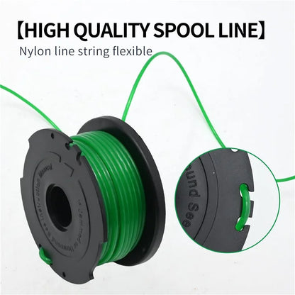 4Pcs Spool for Black & Decker GH3000 / GH3000R / LST540 / LST540B Lawn Mower Part, SF-080-BKP