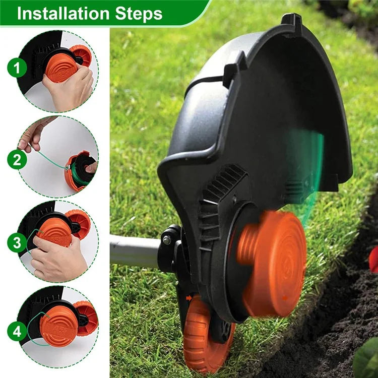 1Pc Spool Cap for Black & Decker GH3000 / GH3000R / LST540 / LST540B Lawn Mower Spare Part, 90583594