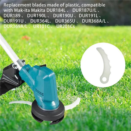 32Pcs Trimmer Plastic Blades for Makita DUR184L / DUR189 / DUR190L / DUR190L / DUR191L Replacement Parts