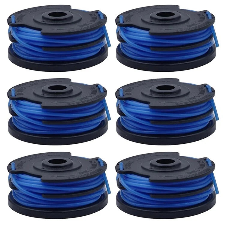 6Pcs TLG-03 Nylon Rope Line Spool for Kobalt KST 120X / 120X-06 Lawn Mower Replacement Part
