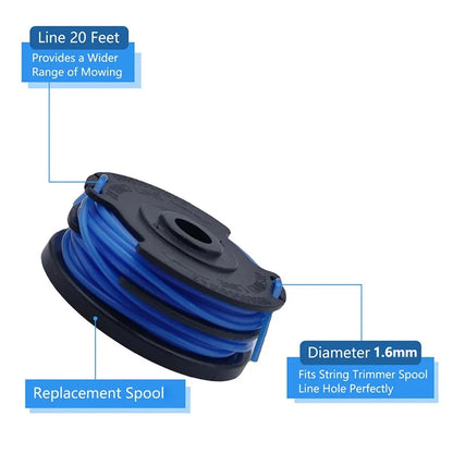 8Pcs TLG-03 Nylon Rope Line Spool for Kobalt KST 120X / 120X-06 Lawn Mower Replacement Part