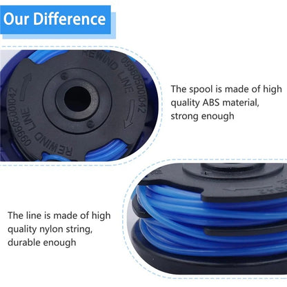2Pcs TLG-03 Nylon Rope Line Spool for Kobalt KST 120X / 120X-06 Lawn Mower Replacement Part