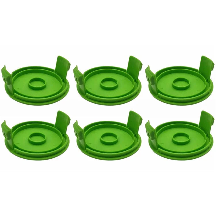 6Pcs Plastic Spool Cap for Greenworks 21272 / 21212 Lawn Mower Replacement Part, 3410468