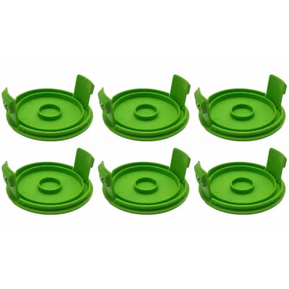 6Pcs Plastic Spool Cap for Greenworks 21272 / 21212 Lawn Mower Replacement Part, 3410468