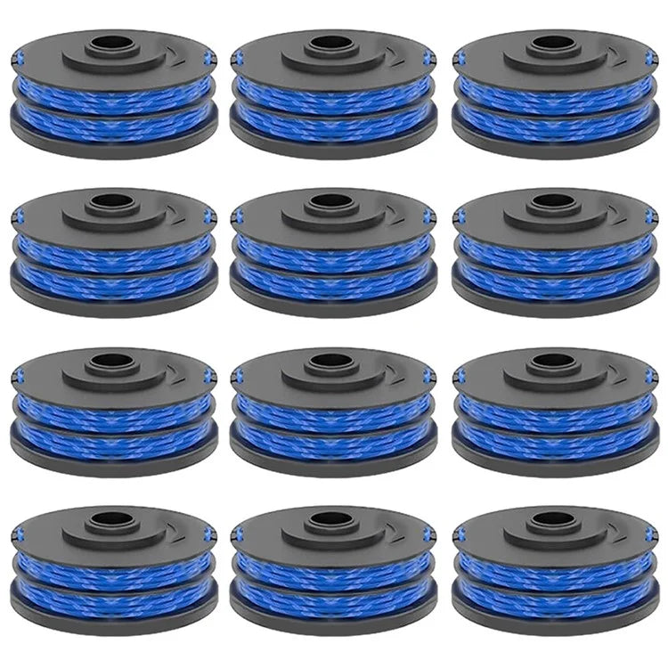 12Pcs RAC123 Lawn Mower Line Spool for Ryobi RLT6030 / RLT5127 / RLT5027 / RLT4125 / RLT4027 Grass Trimmer Replacement Part, 5132002671