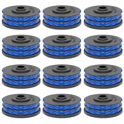 12Pcs RAC123 Lawn Mower Line Spool for Ryobi RLT6030 / RLT5127 / RLT5027 / RLT4125 / RLT4027 Grass Trimmer Replacement Part, 5132002671