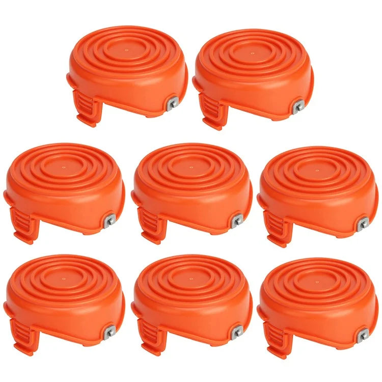8Pcs Spool Cap for Black & Decker GH750  /  GH710  /  GH700 Lawn Mower, DF-065-BKP / RC-065-P&90517175