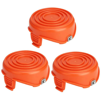 3Pcs Spool Cap for Black & Decker GH750  /  GH710  /  GH700 Lawn Mower, DF-065-BKP / RC-065-P&90517175