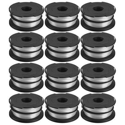 12Pcs For Black & Decker GH750  /  GH710  /  GH700 Line Spools Lawn Mower Line Reels, DF-065-BKP
