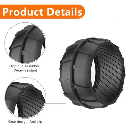 2Pcs Rubber Wheel Protector for Worx Landroid M1000 / M700 / M500 Plus / M500 / S300 Lawn Mower Part, RSXJ0002